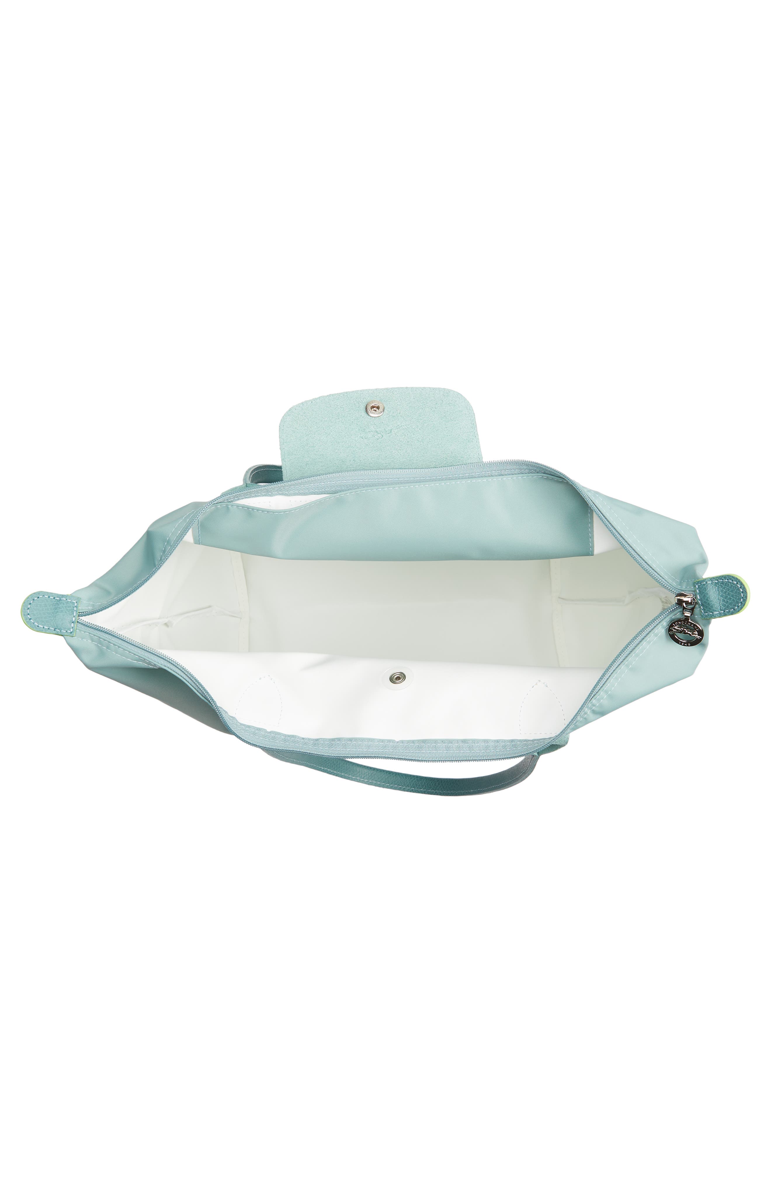 Le Pliage Green Recycled Canvas Large Shoulder Tote, Alternate, color, LAGOON