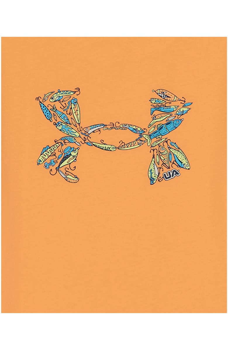 Under Armour Kids' Lure Logo Graphic T-Shirt & Shorts Set, Alternate, color, Orange Bloc