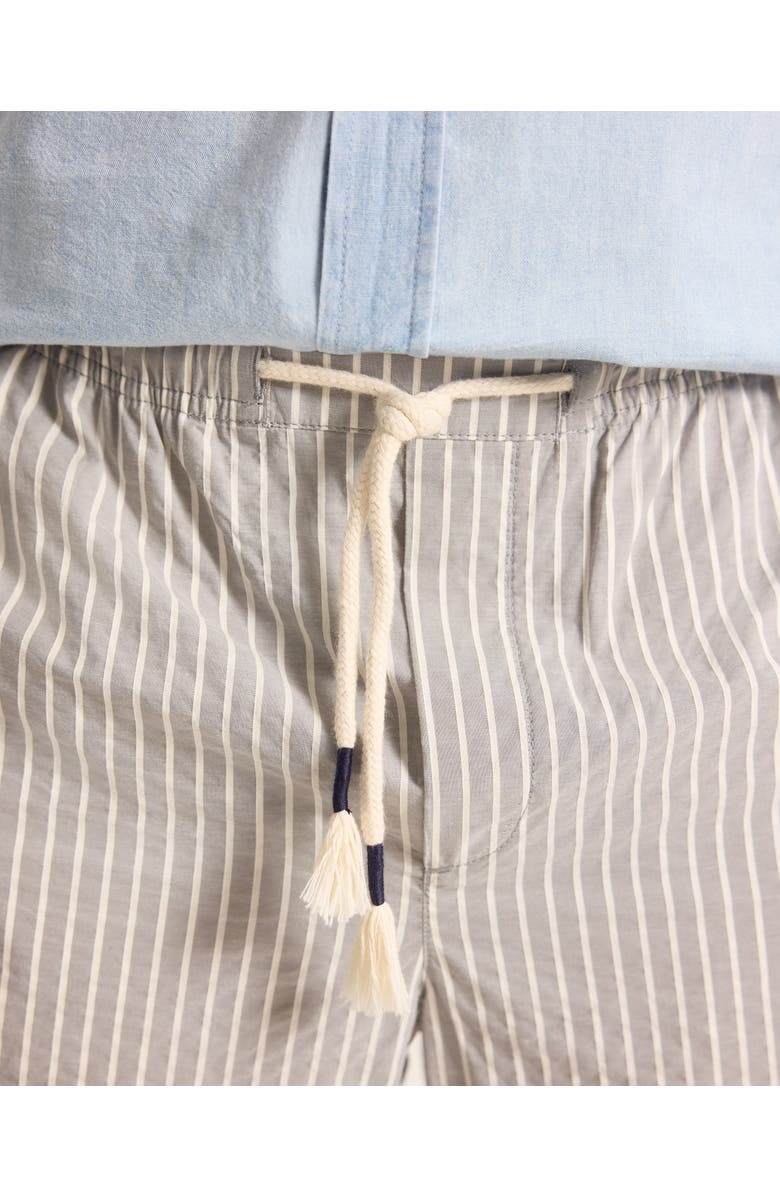 Orlebar Brown Sonoran Seersucker Relaxed Fit Seersucker Stripe Trousers, Alternate, color, Elephant Grey/Latte Stripe
