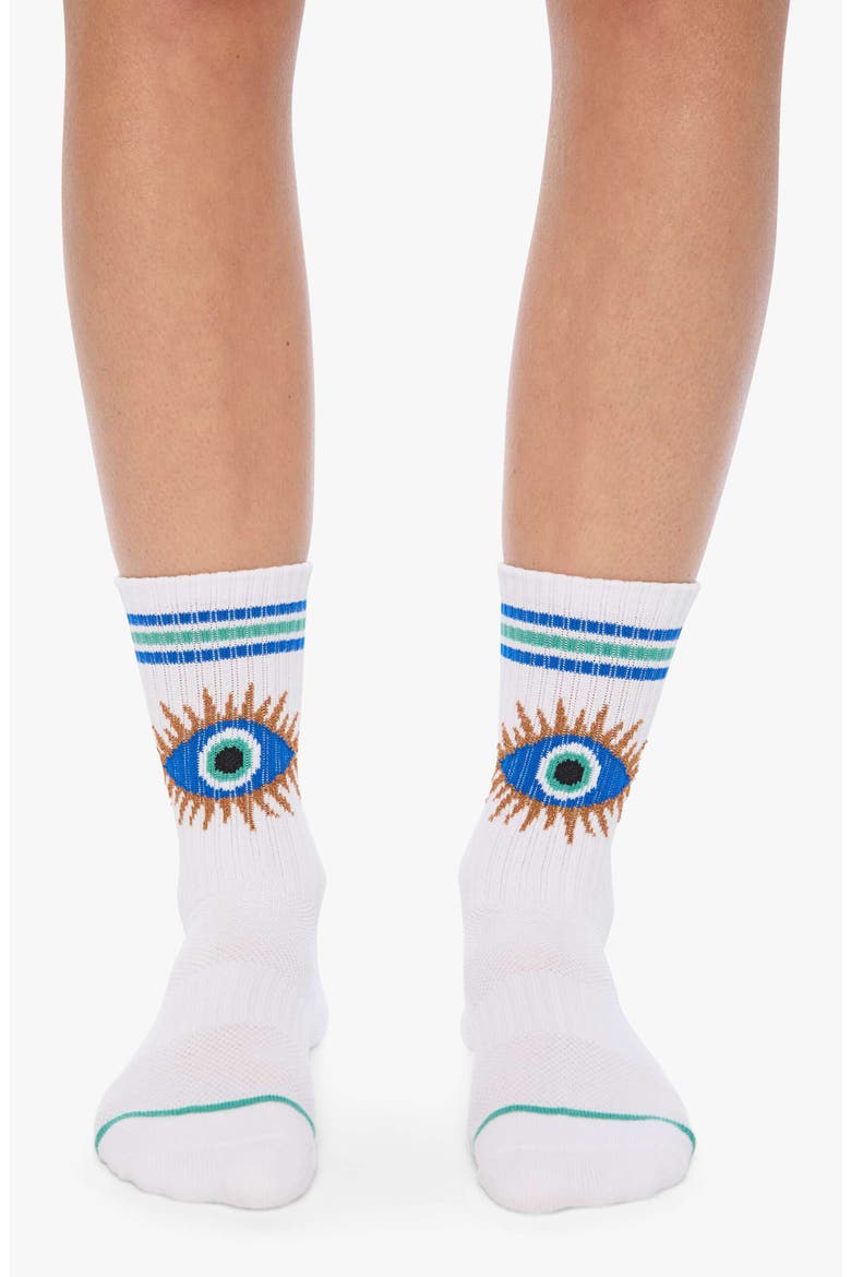 Baby Steps Crew Socks, Alternate, color, COSMIC EYE