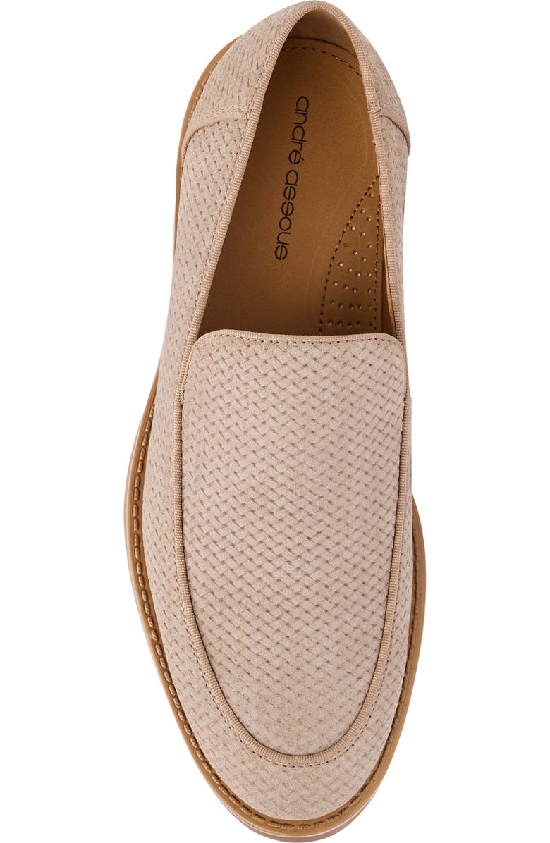 André Assous Kenny Loafer, Alternate, color, Taupe Suede Woven
