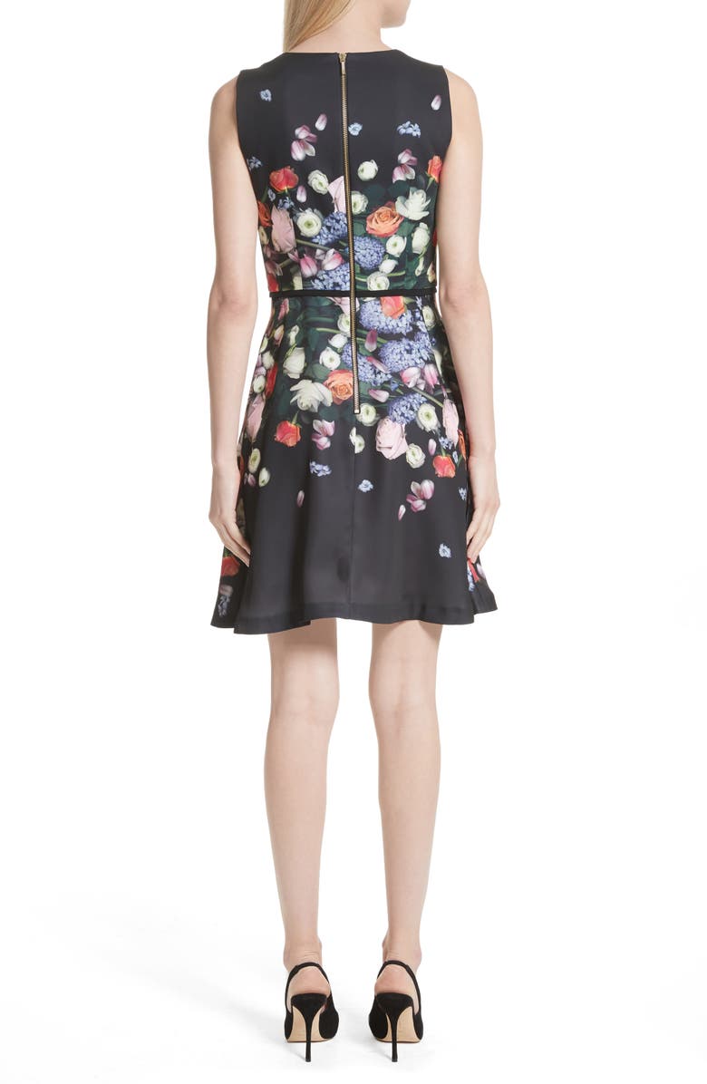 Ted Baker London Izobela Kensington Floral A-Line Dress, Alternate, color, 