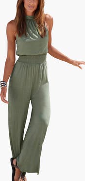 LASCANA Women's Halter Neck Jumpsuit