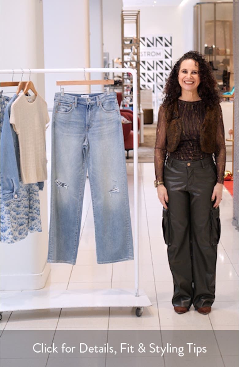 Hendrix High Waist Wide Leg Jeans, sales video thumbnail