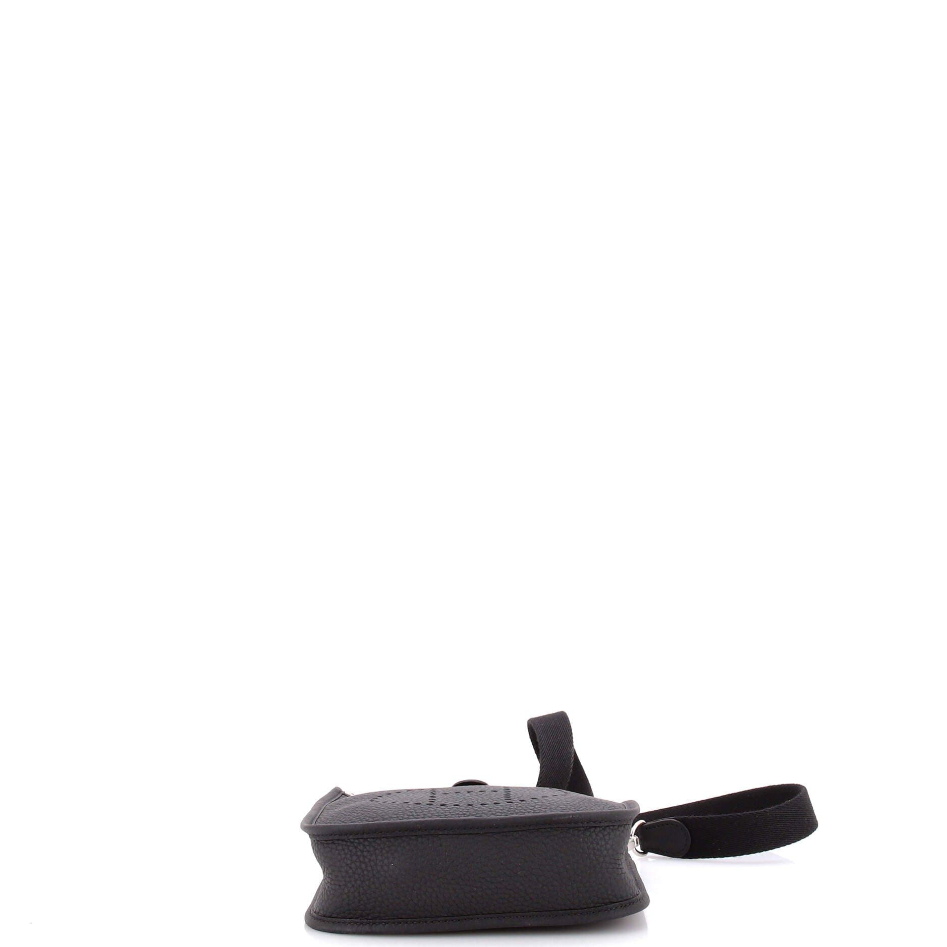 Pre-Owned Hermes Evelyne Bag Gen III Clemence TPM, Alternate, color, Noir