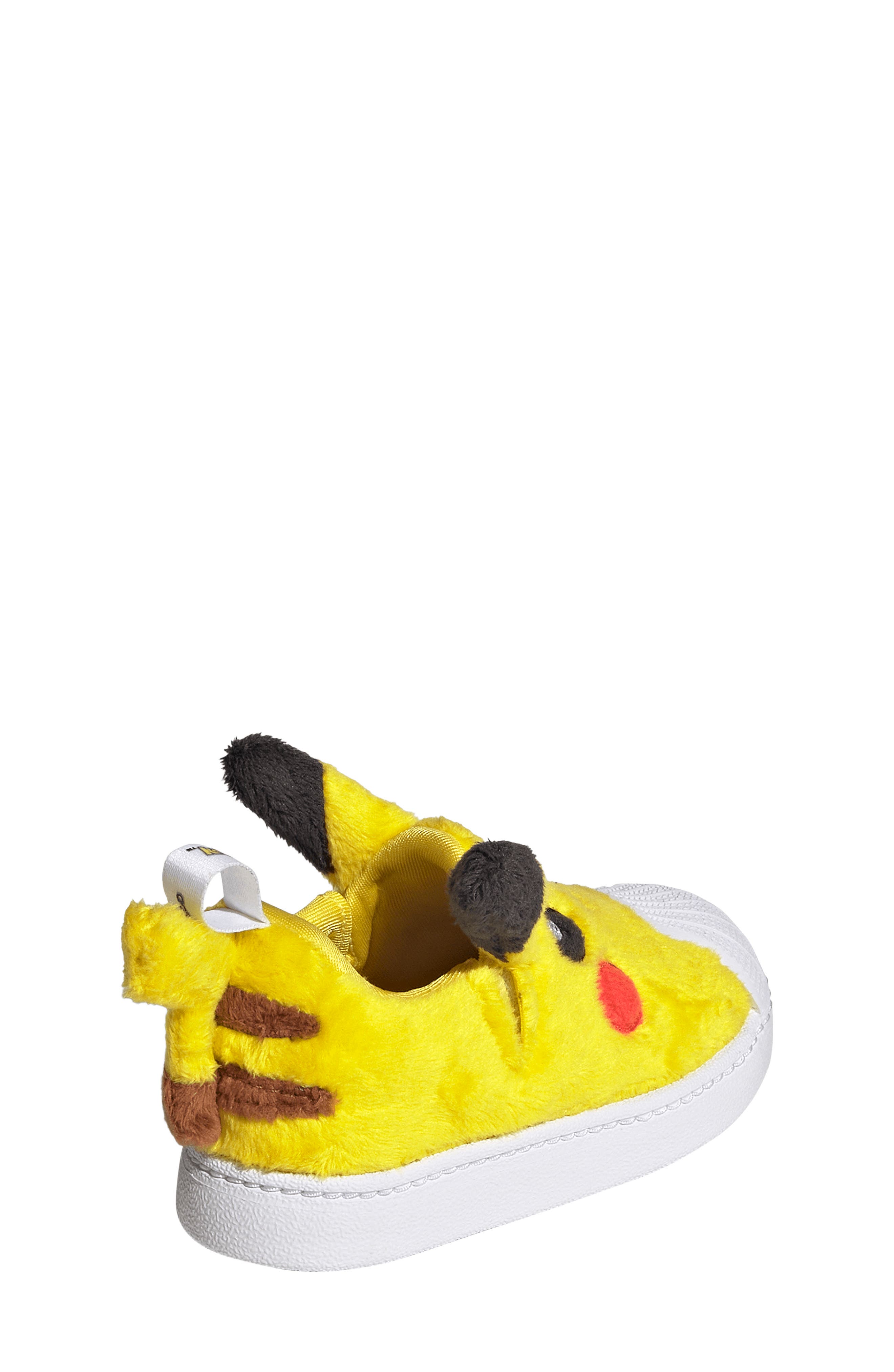 Kids' Superstar Quickon Pokémon Sneaker, Alternate, color, YELLOW/ CORE BLACK/ WHITE