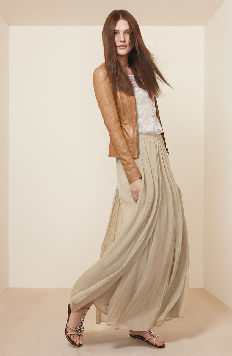 Trouvé Channel Quilted Leather Jacket, Alternate, color,