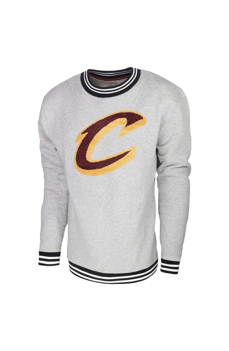 Stadium Essentials Men's Stadium Essentials Heather Gray Cleveland Cavaliers Club Level Pullover Sweatshirt, Alternate, color, Heather Gray