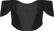 City Chic Amaryllis Off the Shoulder Corset Crop Top