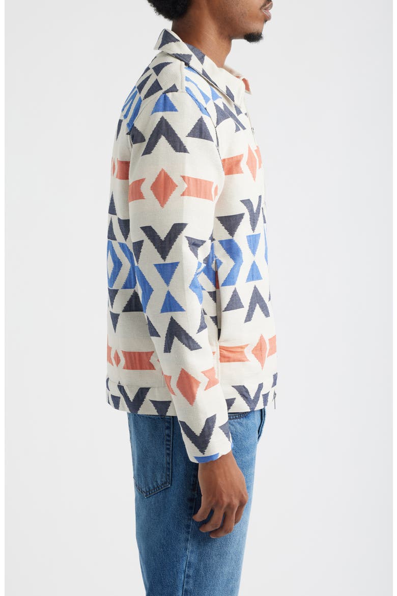 Park Jacquard Pattern Jacket, Alternate, color, ECRU/ MULTI