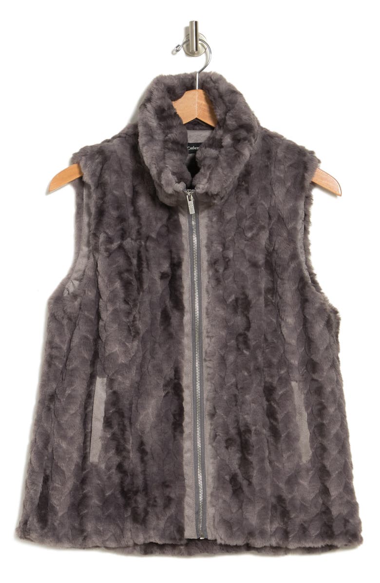 Catherine Catherine Malandrino Faux Fur Vest, Alternate, color,