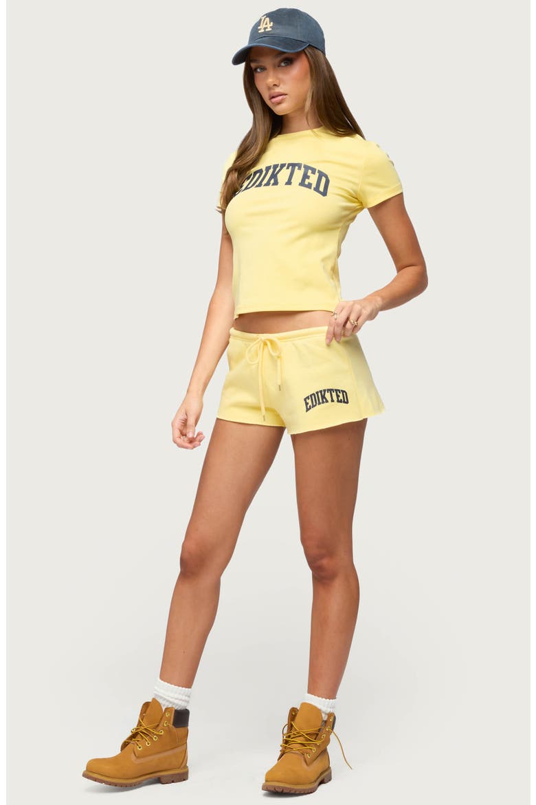 Sporty Babe Logo T-Shirt, Alternate, color, YELLOW