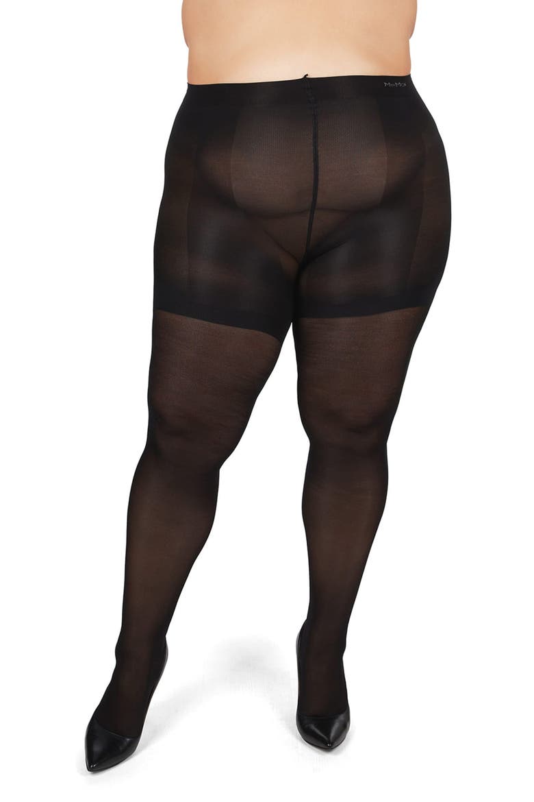 Lustre Shaper Tights, Alternate, color, BLACK