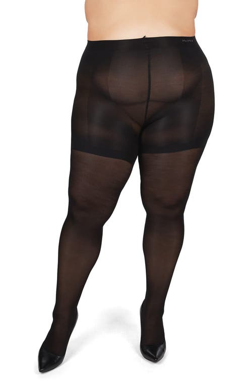 Memoi Lustre Shaper Tights In Black