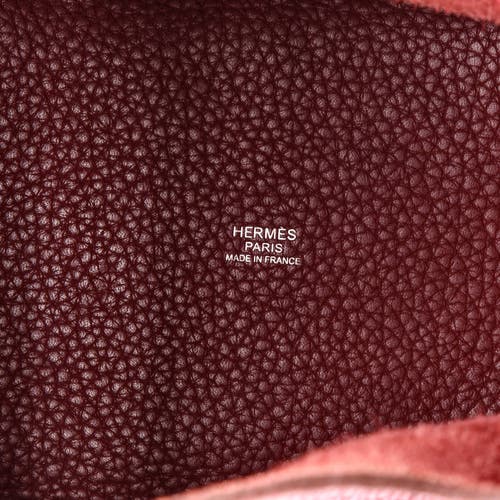Pre-owned Hermes Hermes Picotin Lock Bag Clemence Pm In Red