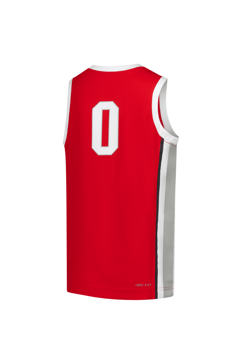 Youth Nike Scarlet Ohio State Buckeyes Replica Basketball Jersey, Alternate, color, Scarlet