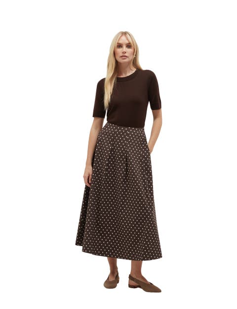 Antonella A-Line Midi Skirt