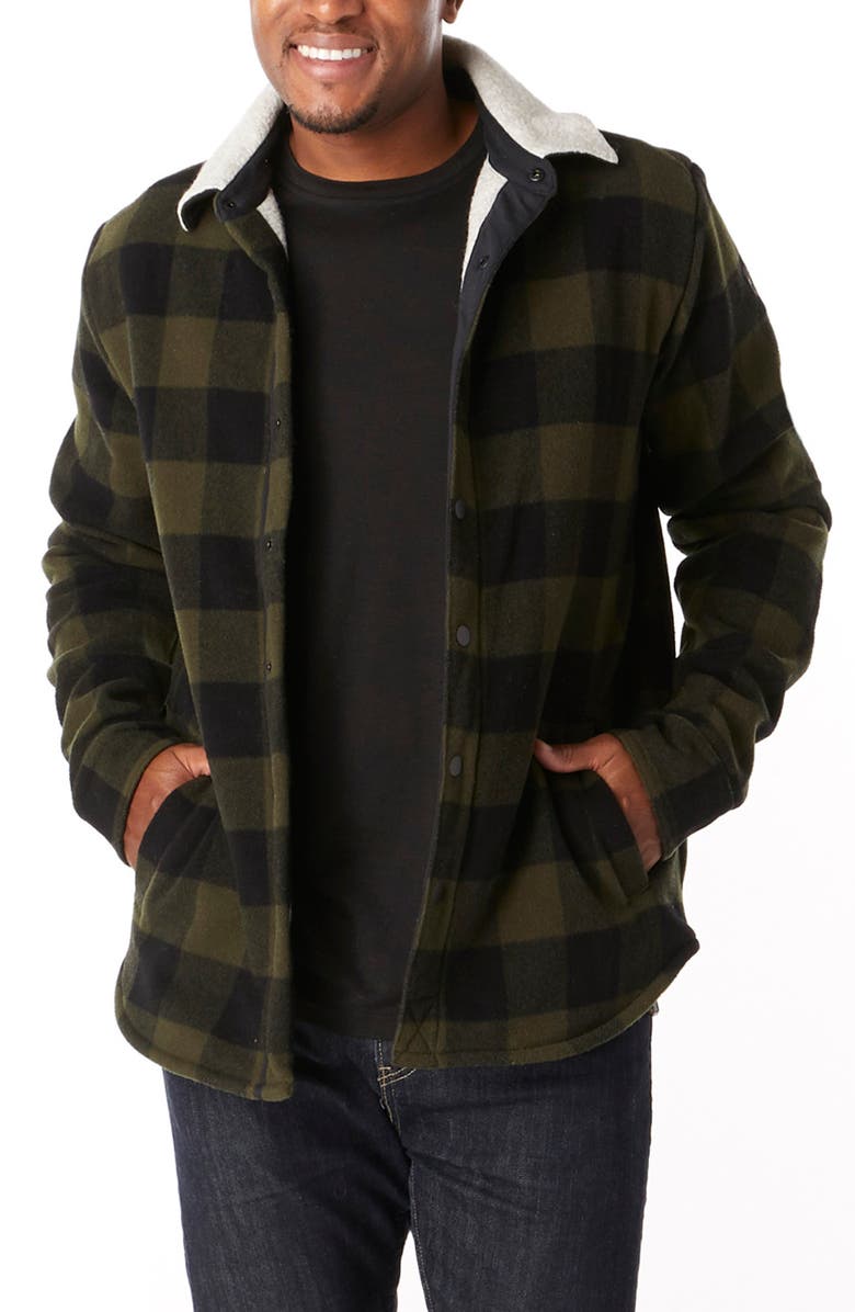 Smartwool Anchor Line High Pile Fleece Lined Shirt Jacket, Main, color, 