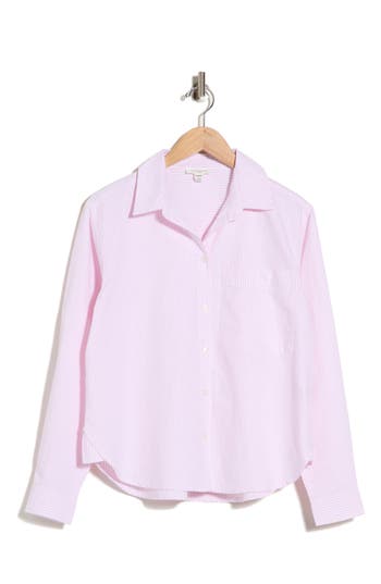 Beachlunchlounge Cami Stripe Shirt In Pink Lipgloss