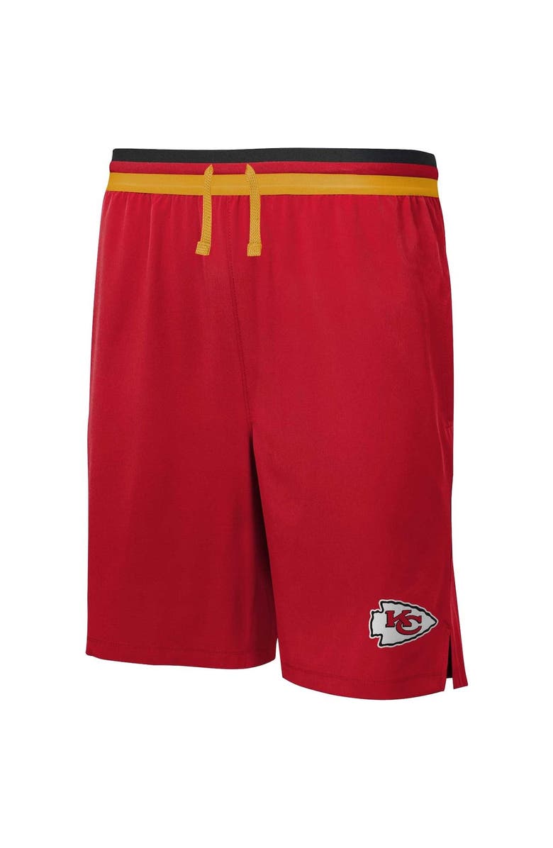 Outerstuff Men's Red Kansas City Chiefs Cool Down Tri-Color Elastic Training Shorts, Alternate, color, 
