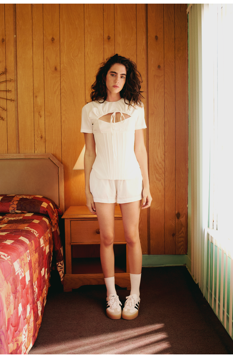 PCFG White Short, Alternate, color, White