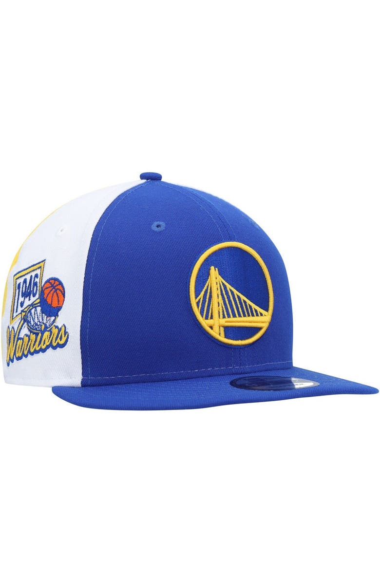 New Era Men's New Era Royal Golden State Warriors Pop Panels 9FIFTY Snapback Hat, Main, color, 