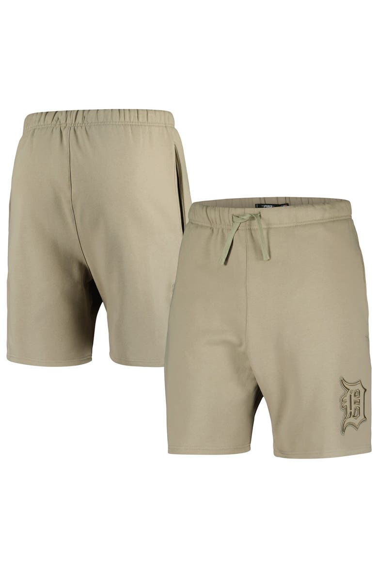 Men's Pro Standard Khaki Detroit Tigers Neutral Fleece Shorts, Main, color, Khaki