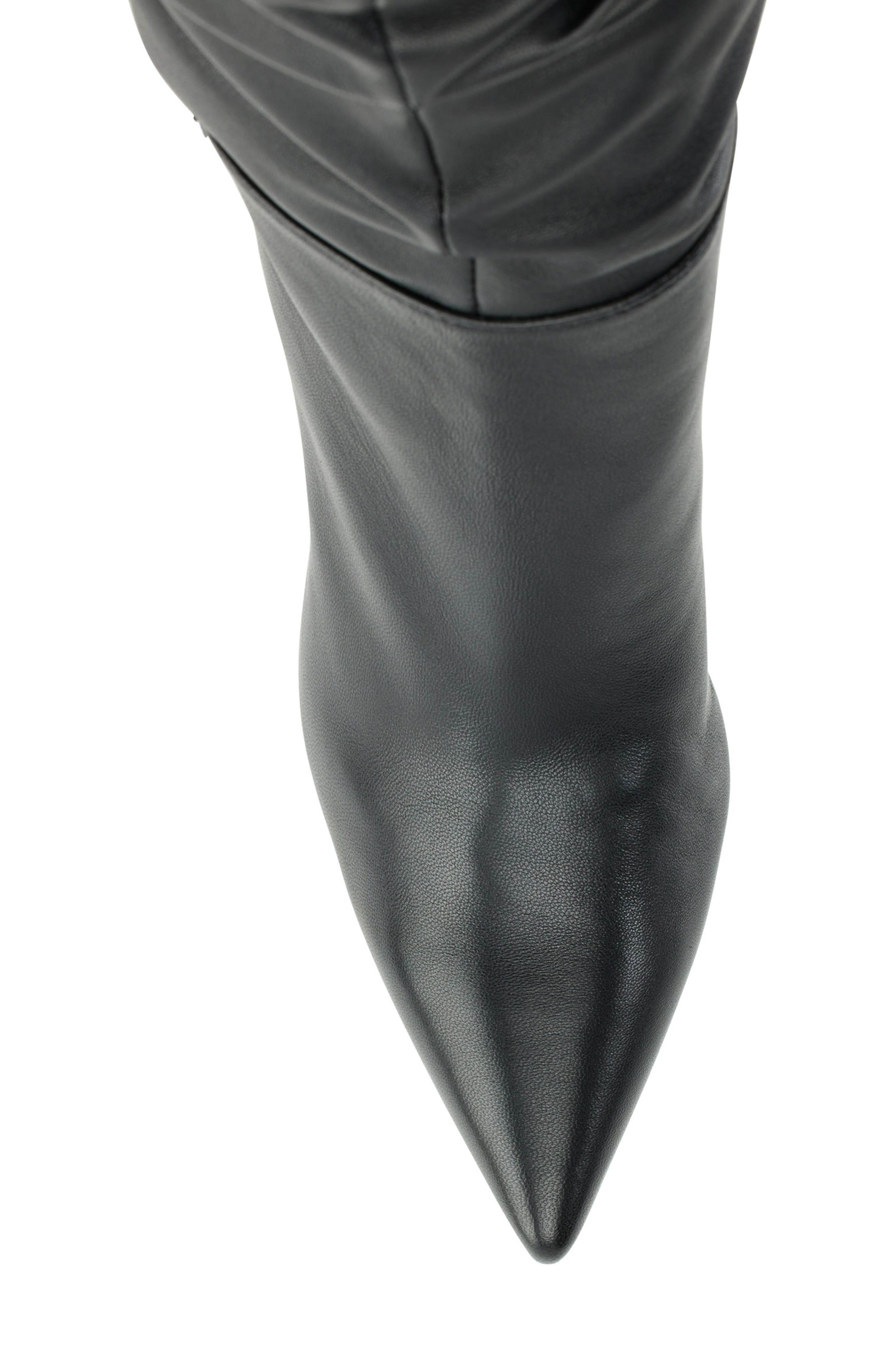 DKNY Maliza Pointed Toe Slouch Boot, Alternate, color, Black