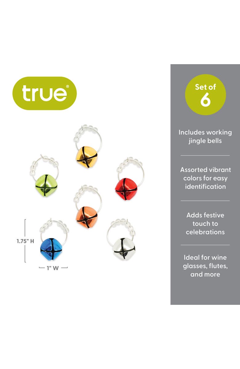 true Jingle Holiday Wine Charms, Alternate, color, Multicolor
