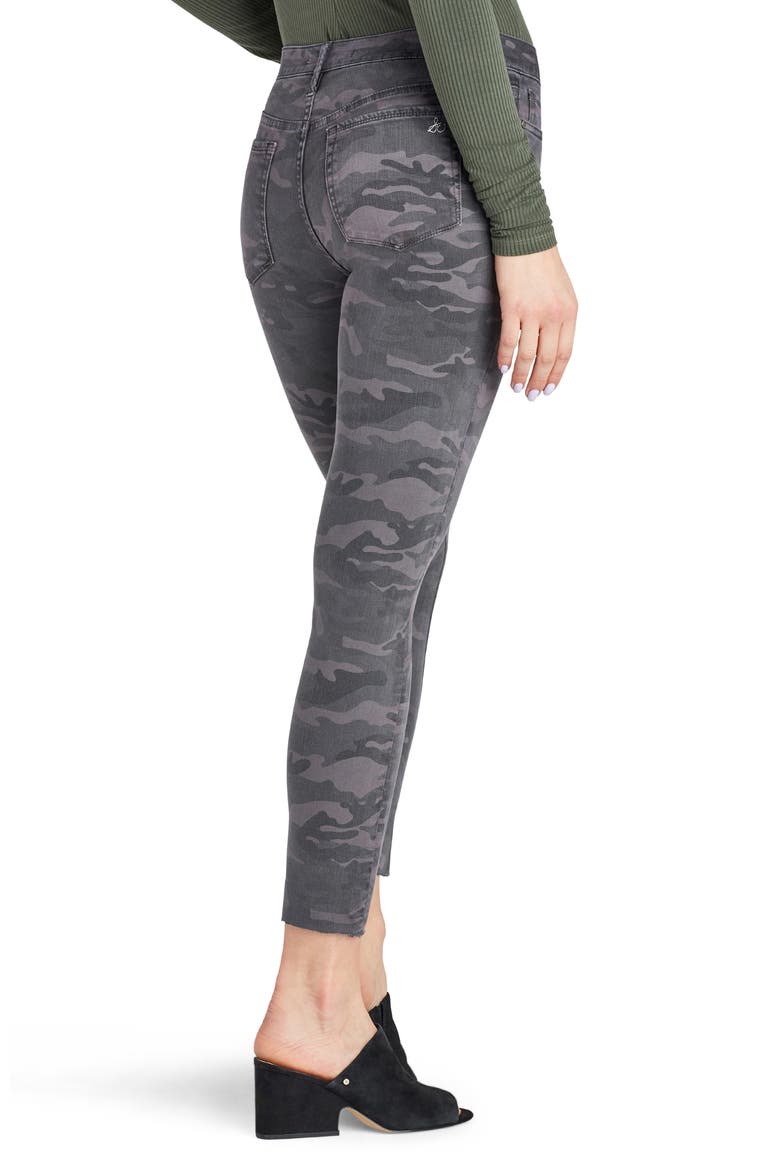The Kitten Raw Hem Camo Ankle Skinny Jeans, Alternate, color, MONROE