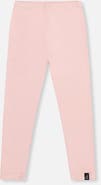 Deux par Deux Elastic Waist Rib Logo Patch Leggings