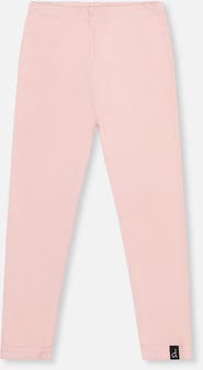 Deux par Deux Elastic Waist Rib Logo Patch Leggings