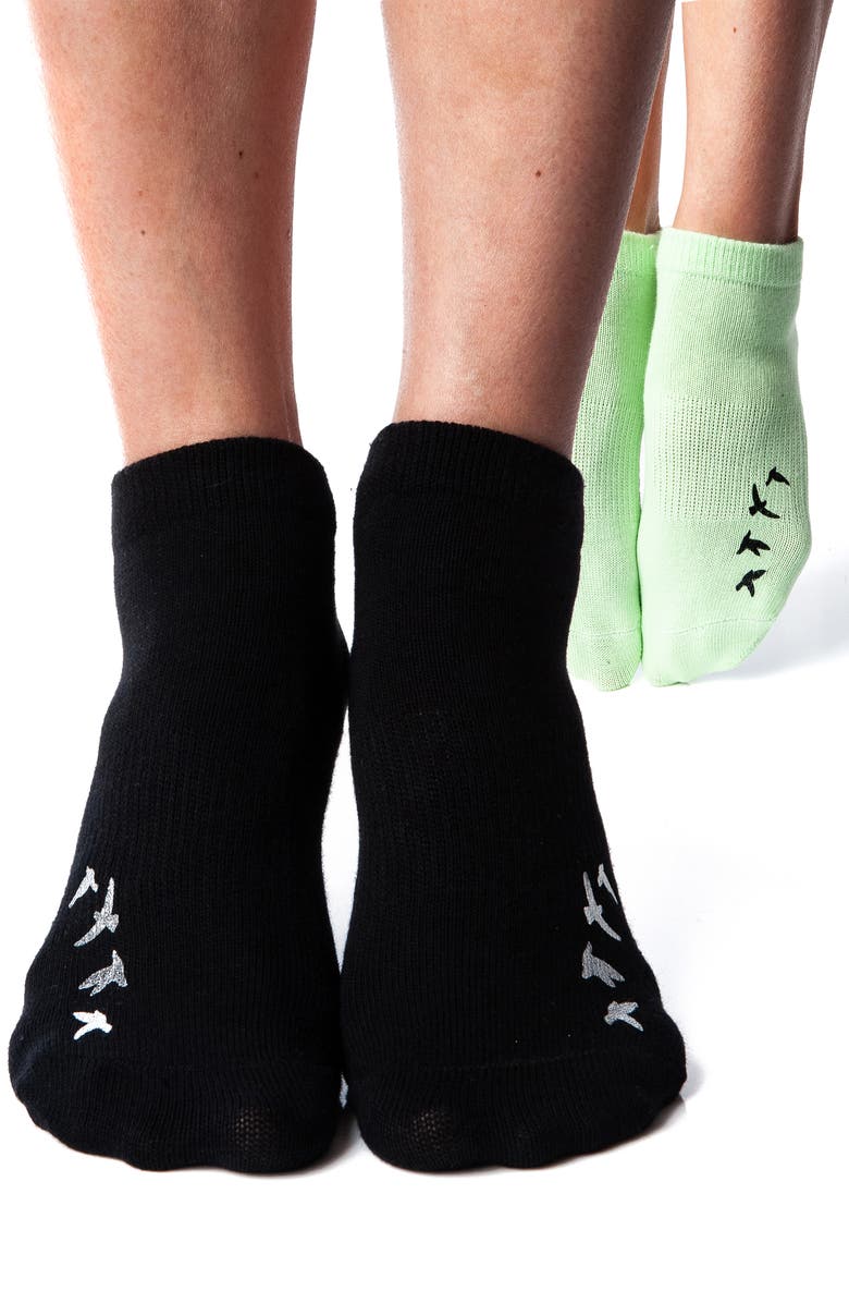 Arebesk Birdie Assorted 2-Pack Closed Toe Ankle Socks, Alternate, color, 