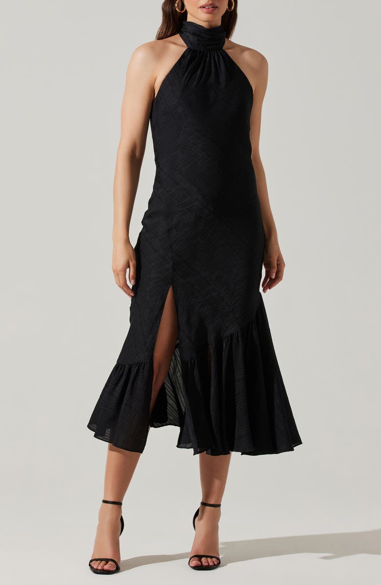 ASTR the Label Caspia Halter Dress, Main, color, 