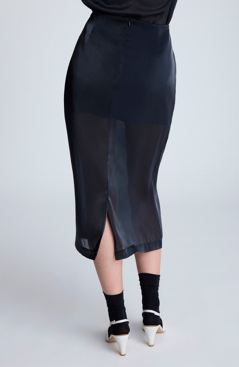 Kenneth Cole Sheer Pencil Skirt, Alternate, color, 