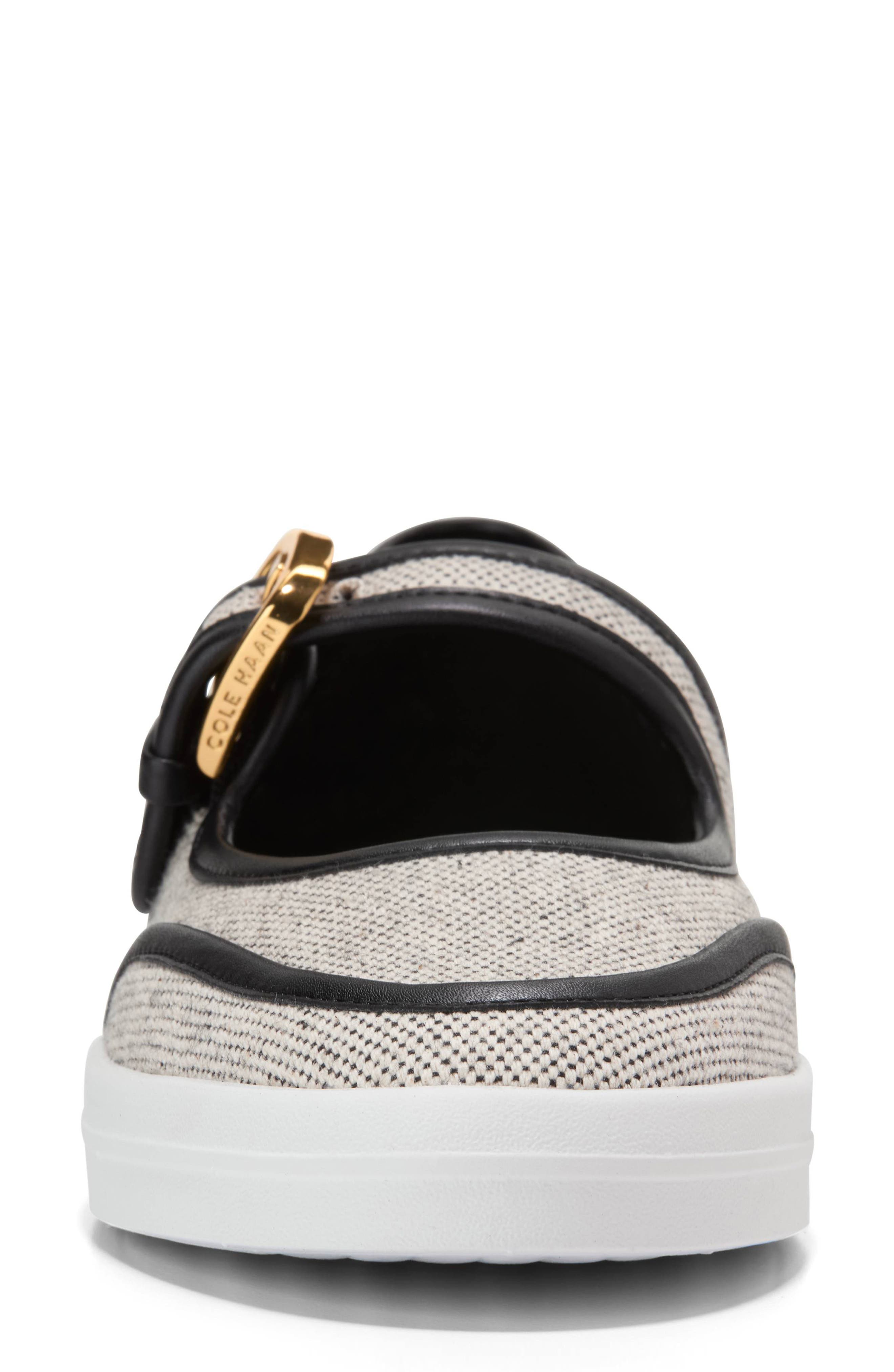 Cole Haan Nantucket Drift Mary Jane Flat, Alternate, color, Black/ Natural 2 Tone Canvas