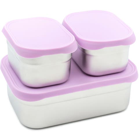 Stainless Steel Lunch Box Set - 750mL & 230mL Food Storage Nested Bento Boxes with Lid