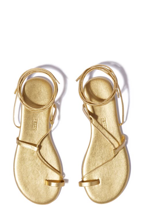 Tkees Jo Lace-up Sandal In Gold
