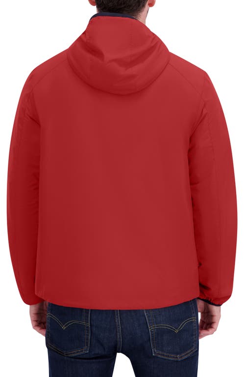 Nautica Transitional Hooded Zip Jacket In Red