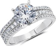 Crislu Cubic Zirconia Stack Ring