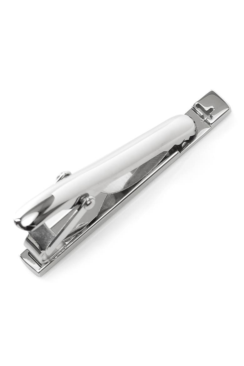Cross Tie Clip, Alternate, color, SILVER