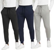 BenBen Men's 3 Pack Ultra Soft Fleece Jogger Sweatpants