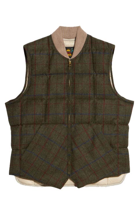 Wool Check Vest