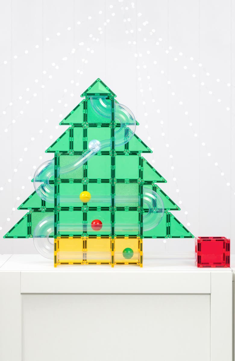 CONNETIX Christmas Tree Ball Run Playset, Alternate, color, Rainbow