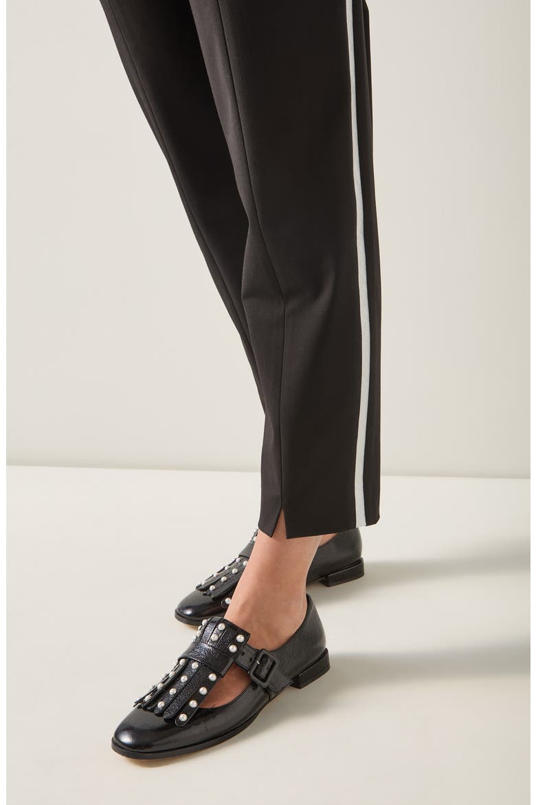 Zig Side Stripe Pants, Alternate, color, BLACK MULTI