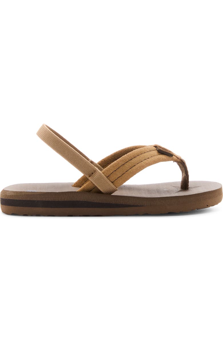 Quiksilver Kids' Carver Suede Core Slingback Slide, Alternate, color, Tan/ Tan