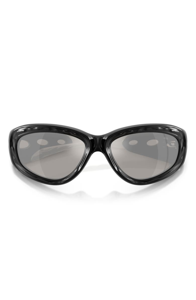 DIESEL<sup>®</sup> 63mm Oversize Mirrored Pillow Sunglasses, Alternate, color, 