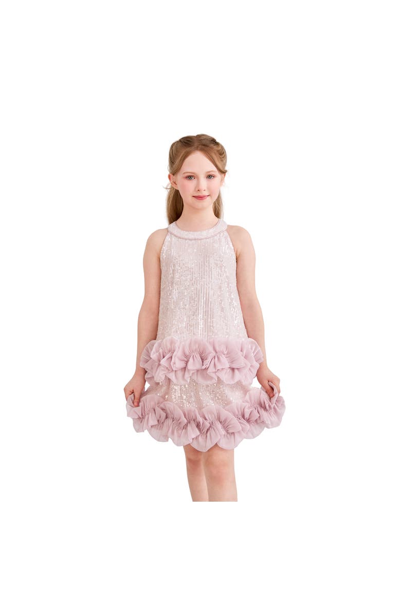 Ameliora Ruffle Skirt Set, Alternate, color, Pink