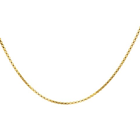 14K Box Link 2mm 20in 5g Chain Necklace