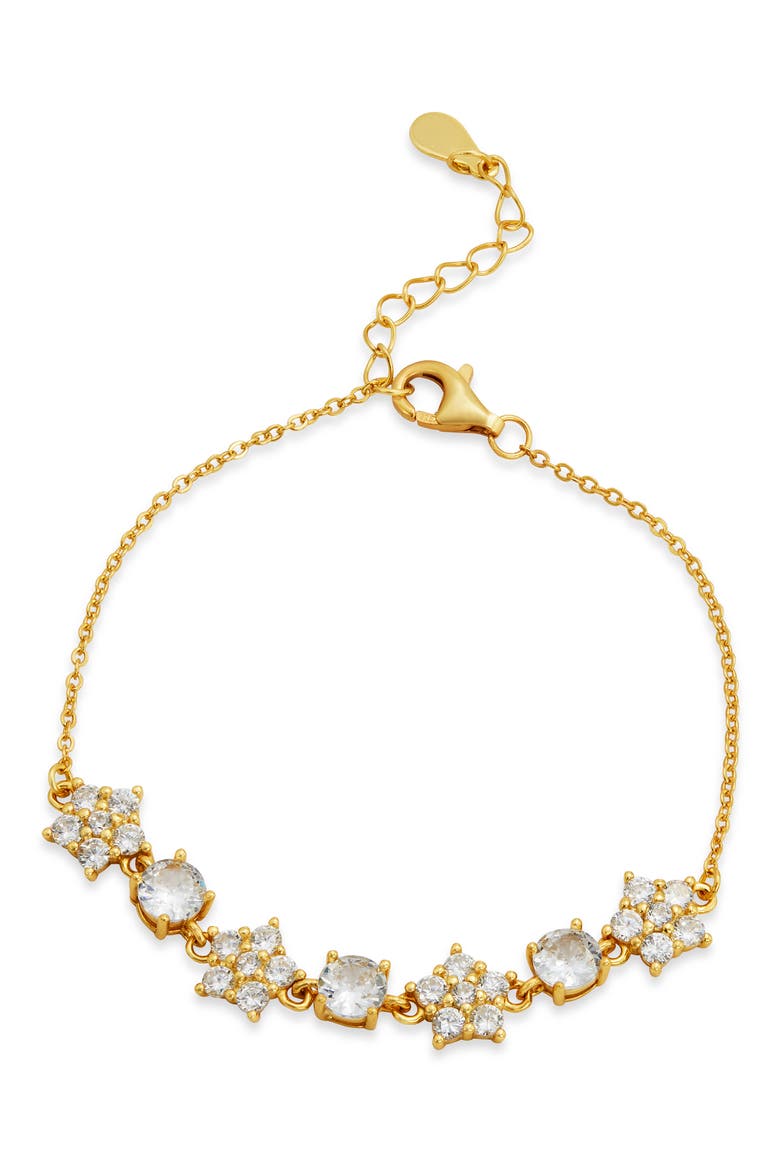 Twinkling Stars Cubic Zirconia Bracelet, Main, color, YELLOW